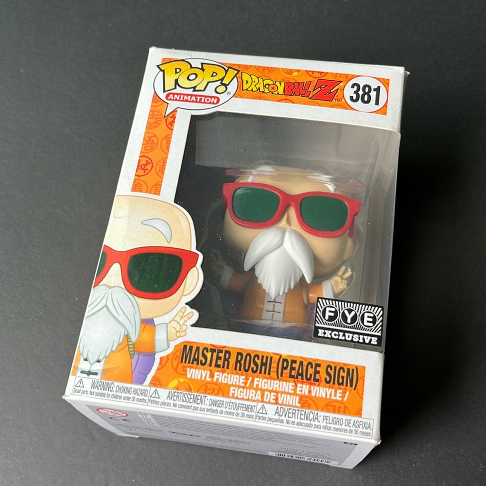 Funko Pop Master Roshi (Peace Sign) #381 FYE Exclusive